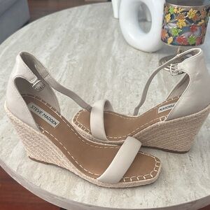 Steve Madden Tan Wedge Sandals